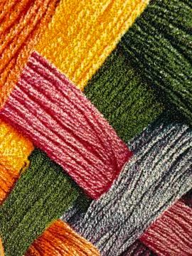 Background, texture of colored carpet with color pattern. Used for floors Foto stock