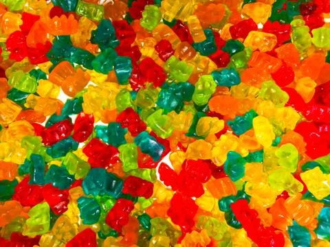 Background texture colored different sweet candy close-up Stock Photos