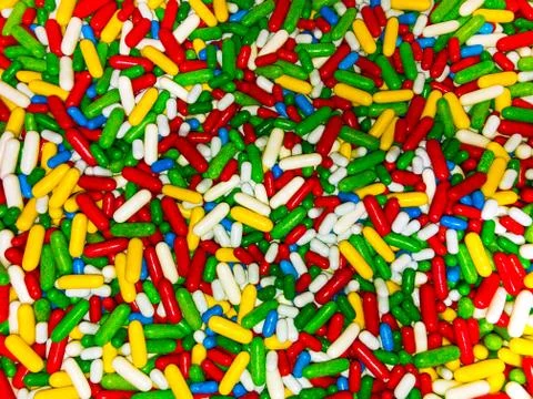 Background texture colored different sweet candy close-up Stock Photos