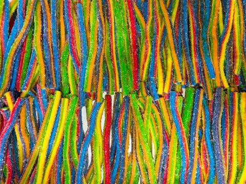 Background texture colored different sweet candy close-up Stock Photos