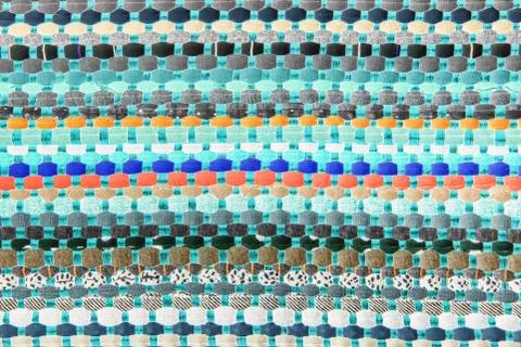 Background, texture of colored handmade carpet Stock Photos