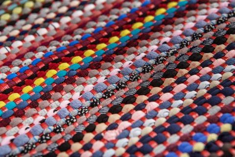 Background, texture of colored handmade carpet. background, texture of col... Stock-Fotos