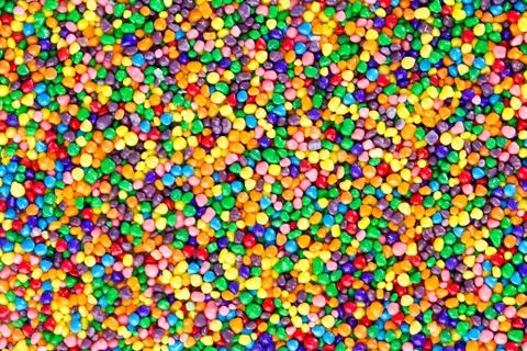 Background texture of colorful sugar candy pearls Foto stock