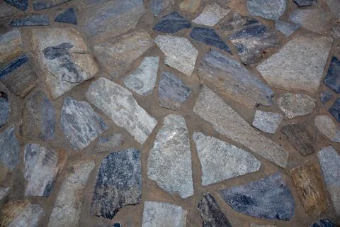 Background texture from coloured crazy paving Stock Photos