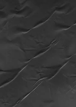 Background texture of crumpled black vertical paper Stock Photos