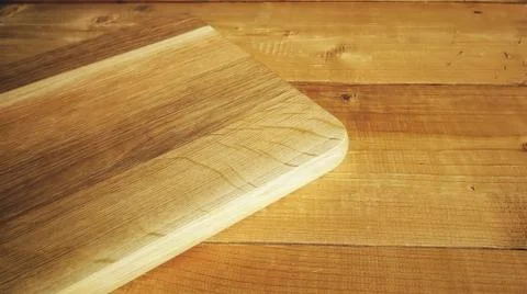 Background texture cutting board made of natural wood copy space with space for Foto stock