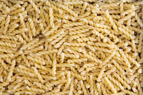 Background texture of dried gemelli pasta Stock Photos