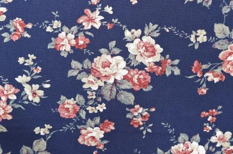 Background texture fabric floral pattern Stock Photos