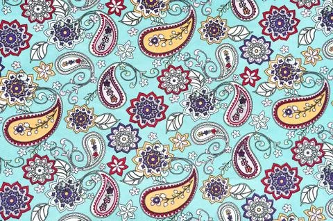 Background texture fabric floral pattern Foto stock