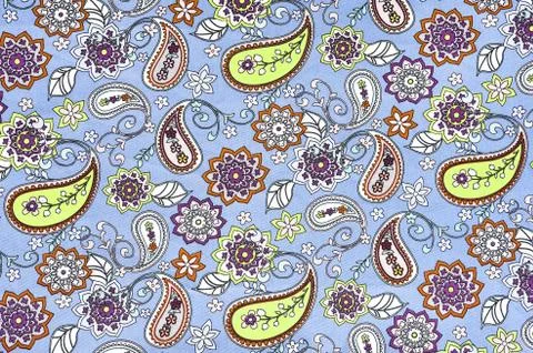 Background texture fabric floral pattern Stock Photos