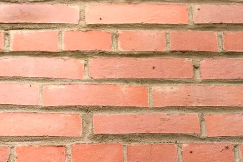 Background, texture, fragment wall of red brick Stock Photos