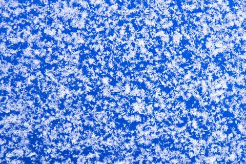 Background, texture of fresh fallen snow. Snowflakes close-up. The winter time Stock Photos