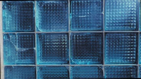 Background texture glass slabs in the wall Stock Footage 112764492