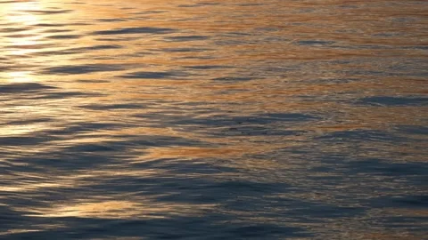 Background texture of golden sunlight reflects off rippling ocean waters Stock Footage 306631578