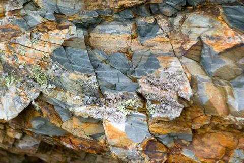 Background texture of a gray brown stone on the rock of the mountain discover Stock Photos