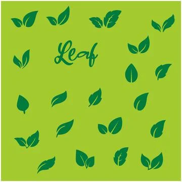 Background texture with green leaf theme. Simple abstract wallpapers. Stock Illustration