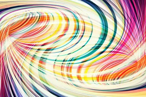 Background texture, intersected colorful spirals, 3d Stock Illustration