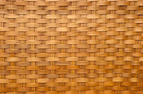 Background texture of light brown woven bamboo Stock Photos