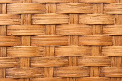 Background texture of light brown woven bamboo Stock Photos