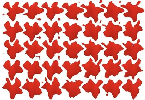 Background texture: many spots in a row.  Illustrazione stock