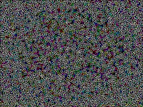 Background texture: multi-colored small cells. Abstract structure of chaotic  스톡 일러스트