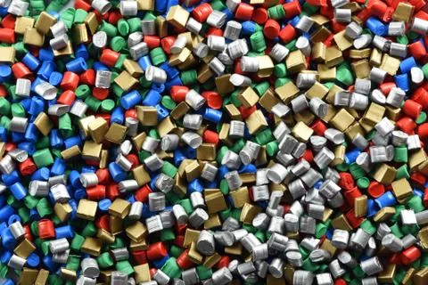 Background texture of multicolored plastic Stock Photos