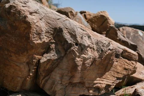 Background with the texture of natural stone. Stock Photos