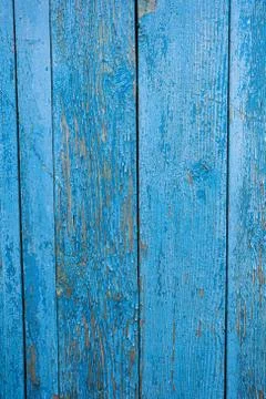 Background texture of old boards of blue color Stock Photos