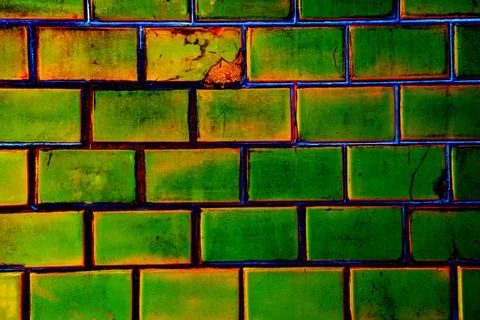 Background texture of old cracked ceramic tiles, background in pastel color.. Stock Photos