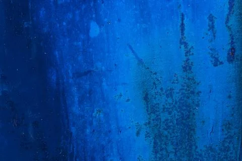 Background texture of old rusty metal blue door. Stock Photos