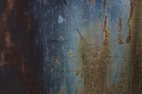 Background texture of old rusty metal door. Stock Photos