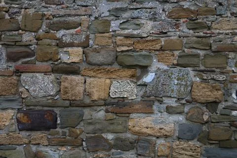Background texture of an old stone wall Foto stock