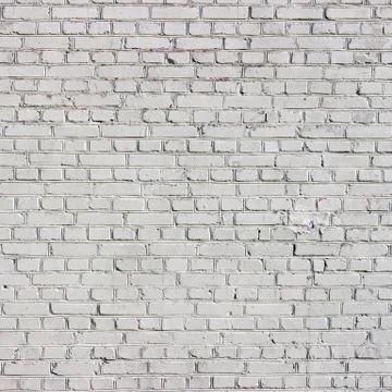 Background texture of a old white brick wall Stock Photos