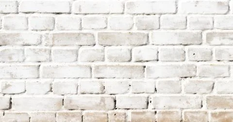 Background texture of a old white brick wall Stock Photos