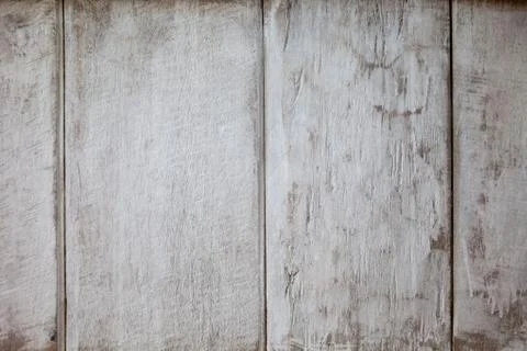 Background texture of old white painted wooden lining boards wall. Fence surface Stock Photos