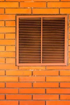 Background texture. Orange brick wall texture background. Stock Photos