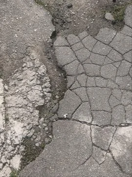 Background texture pattern on the ground old proud road sliding into lots of Stock Photos