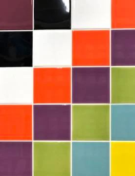 Background, texture, pattern tiles, colored wall and floor Stock Photos