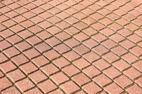 Background, texture of paving slabs. Stock Photos