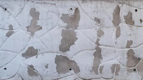 Background texture peeling white wall with peeling paint Stock Photos