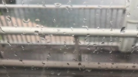 Background texture raindrops on the window Stock Footage 161005550