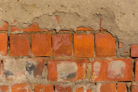 Background texture of red brick Foto stock