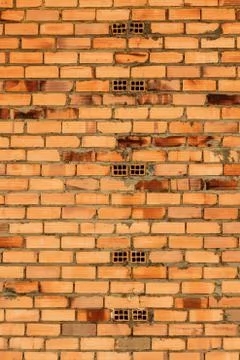 Background texture of red brick wall 库存照片