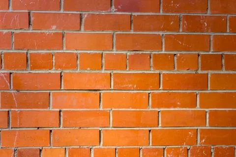 Background texture of a red brick wall Stock Photos