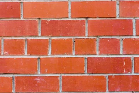 Background texture of a red brick wall Stock Photos