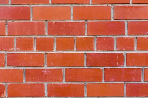 Background texture of a red brick wall Stock Photos