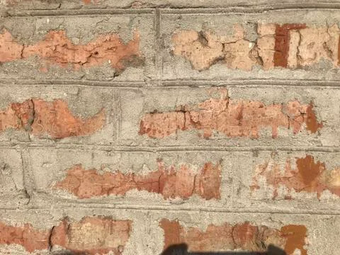 Background texture red krpic wall close-up Stock Photos