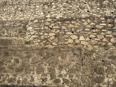 Background texture of river stone arrangement Stock Photos