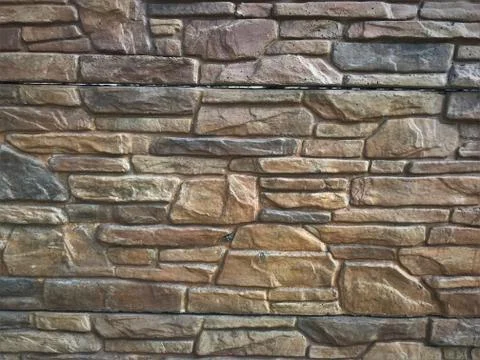 Background texture from sections of concrete fence private house stylized as Stock Photos