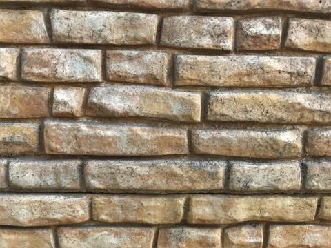 Background texture from sections of concrete fence private house stylized as Stock Photos